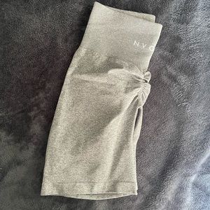 Gray NVGTN Scrunch Biker Shorts